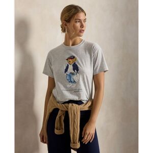 Polo Ralph Lauren Camiseta de mujer de algodón con Polo Bear. (42) Gris claro mujer Polo Ralph Lauren Camiseta de mujer de algodón con Polo Bear. (42) Gris claro mujer