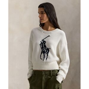 Polo Ralph Lauren Jersey de mujer de algodón con Big Pony. (34) Blanco mujer Polo Ralph Lauren Jersey de mujer de algodón con Big Pony. (34) Blanco mujer