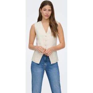 Only Chaleco sastre de mujer con cierre de botones. (40) Blanco mujer Only Chaleco sastre de mujer con cierre de botones. (40) Blanco mujer