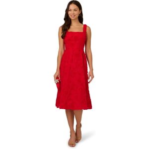 Adrianna Papell Vestido con flores con relieve y tirantes. (40) Rojo mujer Adrianna Papell Vestido con flores con relieve y tirantes. (40) Rojo mujer