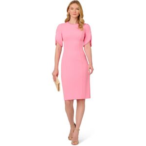 Adrianna Papell Vestido de manga corta con perlas. (40) Rosa pastel mujer Adrianna Papell Vestido de manga corta con perlas. (40) Rosa pastel mujer