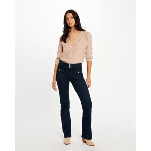 Morgan Vaquero de mujer boot- cut talle alto. (38) Azul oscuro mujer Morgan Vaquero de mujer boot- cut talle alto. (38) Azul oscuro mujer