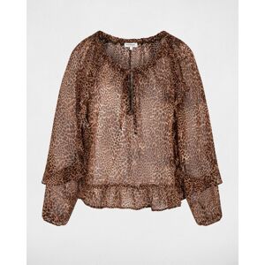 Morgan Blusa de mujer entallada con escote pico. (42) Multicolor mujer Morgan Blusa de mujer entallada con escote pico. (42) Multicolor mujer