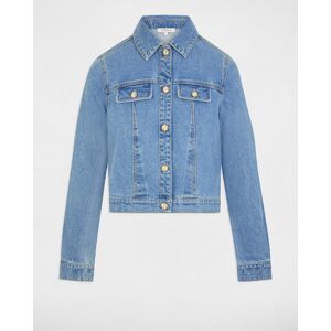 Morgan Cazadora vaquera de mujer corta con manga francesa. (42) Azul denim mujer Morgan Cazadora vaquera de mujer corta con manga francesa. (42) Azul denim mujer