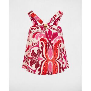 Morgan Top de mujer con escote pico de lazo. (44) Multicolor mujer Morgan Top de mujer con escote pico de lazo. (44) Multicolor mujer