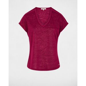 Morgan Camiseta de mujer cuello v manga corta. (36) Burdeos mujer Morgan Camiseta de mujer cuello v manga corta. (36) Burdeos mujer