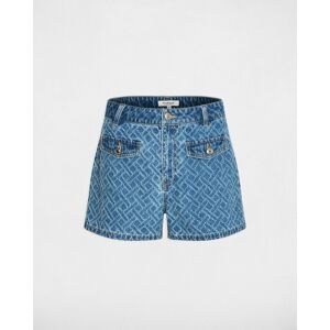 Morgan Short de mujer jacquard chevron. (42) Azul denim mujer Morgan Short de mujer jacquard chevron. (42) Azul denim mujer