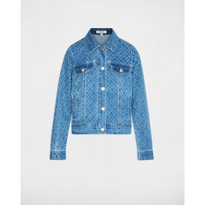 Morgan Chaqueta vaquera con pespuntes. (44) Azul denim mujer Morgan Chaqueta vaquera con pespuntes. (44) Azul denim mujer