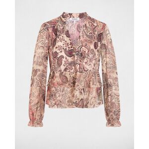 Morgan Blusa de mujer de voile con escote pico. (40) Multicolor mujer Morgan Blusa de mujer de voile con escote pico. (40) Multicolor mujer