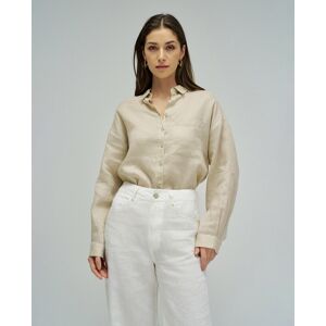 Salsa Jeans Camisa de lino de mujer. (L) Natural mujer Salsa Jeans Camisa de lino de mujer. (L) Natural mujer