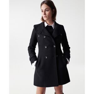 Salsa Jeans Abrigo de paño de mujer Grace con cuello alto. (36) Negro mujer Salsa Jeans Abrigo de paño de mujer Grace con cuello alto. (36) Negro mujer