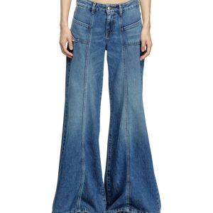 Diesel Vaquero campana de mujer con bolsillos parche. (40) Azul denim mujer Diesel Vaquero campana de mujer con bolsillos parche. (40) Azul denim mujer