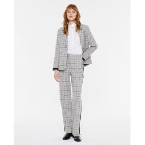 Andam Pantalón recto mujer estampado cuadros tiro alto. (48) Gris mujer Andam Pantalón recto mujer estampado cuadros tiro alto. (48) Gris mujer