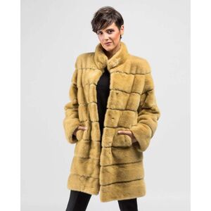 De la Roca Abrigo de pelo de mujer de visón con cuello levantado. (44) Marrón claro mujer De la Roca Abrigo de pelo de mujer de visón con cuello levantado. (44) Marrón claro mujer