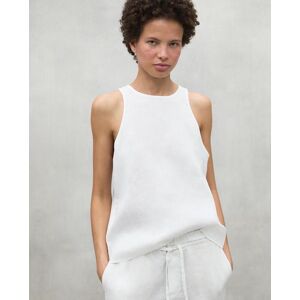 Ecoalf Camisa de mujer sin mangas con botón en la espalda. (S) Blanco mujer Ecoalf Camisa de mujer sin mangas con botón en la espalda. (S) Blanco mujer