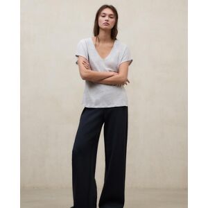 Ecoalf Camiseta de mujer de manga corta de lino. (S) Gris mujer Ecoalf Camiseta de mujer de manga corta de lino. (S) Gris mujer