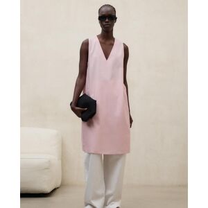 Ecoalf Vestido midi sin mangas y escote en V. (38) Rosa mujer Ecoalf Vestido midi sin mangas y escote en V. (38) Rosa mujer