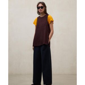 Ecoalf Blusa de mujer sin mangas de lino. (XS) Marrón mujer Ecoalf Blusa de mujer sin mangas de lino. (XS) Marrón mujer