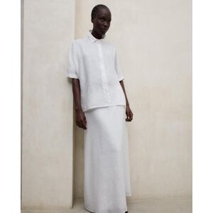 Ecoalf Falda larga de lino corte evasé. (42) Blanco mujer Ecoalf Falda larga de lino corte evasé. (42) Blanco mujer