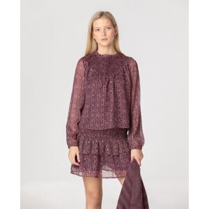 Noon Blusa de mujer fruncida de manga larga. (32) Burdeos mujer Noon Blusa de mujer fruncida de manga larga. (32) Burdeos mujer