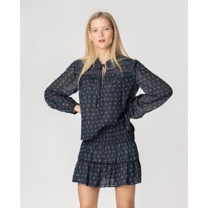 Noon Blusa de mujer estampada manga larga. (36) Azul mujer Noon Blusa de mujer estampada manga larga. (36) Azul mujer