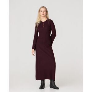 Noon Vestido largo de manga larga. (36) Burdeos mujer Noon Vestido largo de manga larga. (36) Burdeos mujer