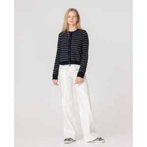 Noon Vaquero de mujer de talle alto con costura desflecada. (32) Crudo mujer Noon Vaquero de mujer de talle alto con costura desflecada. (32) Crudo mujer