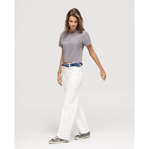 Noon Vaqueros rectos de mujer estrellas lateral. (38) Blanco mujer Noon Vaqueros rectos de mujer estrellas lateral. (38) Blanco mujer