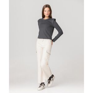 Noon Vaquero culotte de mujer con tachas. (38) Crudo mujer Noon Vaquero culotte de mujer con tachas. (38) Crudo mujer