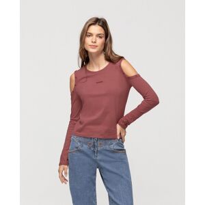 Noon Camiseta de mujer de manga larga con abertura en los hombros. (38) Rosa mujer Noon Camiseta de mujer de manga larga con abertura en los hombros. (38) Rosa mujer