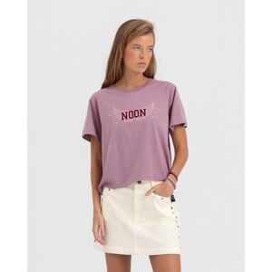 Noon Camiseta de mujer básica con logo. (S) Rosa mujer Noon Camiseta de mujer básica con logo. (S) Rosa mujer