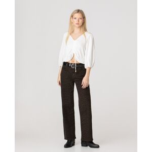 Noon Vaquero de leopardo de mujer de talle alto. (34) Marrón mujer Noon Vaquero de leopardo de mujer de talle alto. (34) Marrón mujer