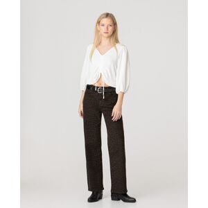 Noon Vaquero de leopardo de mujer de talle alto. (36) Marrón mujer Noon Vaquero de leopardo de mujer de talle alto. (36) Marrón mujer