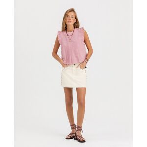 Noon Falda mini con tachas. (32) Crudo mujer Noon Falda mini con tachas. (32) Crudo mujer