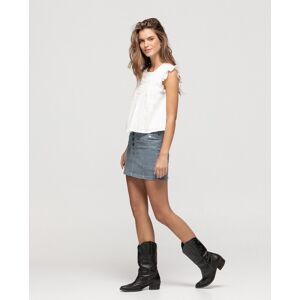 Noon Falda corta vaquera con bolsillos. (36) Azul denim mujer Noon Falda corta vaquera con bolsillos. (36) Azul denim mujer