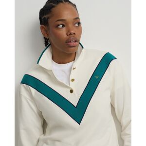 Silbon Sudadera de mujer retro verde y cruda. Crudo mujer Silbon Sudadera de mujer retro verde y cruda. Crudo mujer