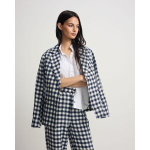 Silbon Blazer cruzado de mujer vichy marino. (36) Azul marino mujer Silbon Blazer cruzado de mujer vichy marino. (36) Azul marino mujer