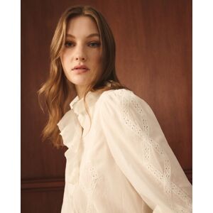 Lloyds Lloyd's - Blusa romántica de manga larga. (36) Blanco roto mujer Lloyds Lloyd's - Blusa romántica de manga larga. (36) Blanco roto mujer