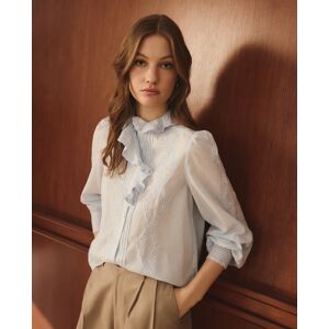 Lloyds Lloyd's - Blusa romántica de manga larga. (36) 400 Azul mujer Lloyds Lloyd's - Blusa romántica de manga larga. (36) 400 Azul mujer