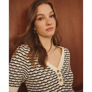 Lloyds Lloyd's - Jersey de manga corta de mujer con rayas. (38) Azul marino mujer Lloyds Lloyd's - Jersey de manga corta de mujer con rayas. (38) Azul marino mujer