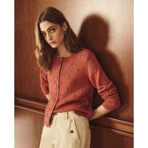 Lloyds Lloyd's - Cárdigan de mujer cuello caja openwork.. (46) 770 Terracota mujer Lloyds Lloyd's - Cárdigan de mujer cuello caja openwork.. (46) 770 Terracota mujer