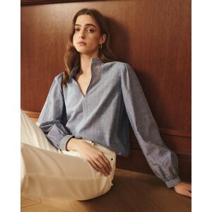 Lloyds Lloyd's - Blusa de mujer con manga larga y cuello mao. (38) Azul pálido mujer Lloyds Lloyd's - Blusa de mujer con manga larga y cuello mao. (38) Azul pálido mujer