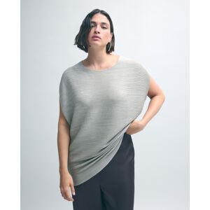 Couchel Top de mujer con cuello pico y plisado horizontal. (48) 130 Marfil mujer Couchel Top de mujer con cuello pico y plisado horizontal. (48) 130 Marfil mujer