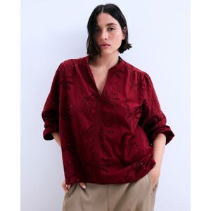 Couchel Blusa manga larga bordados combinados de mujer. (52) Burdeos mujer Couchel Blusa manga larga bordados combinados de mujer. (52) Burdeos mujer