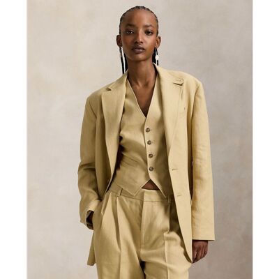 Polo Ralph Lauren Blazer de mujer fibras naturales con dos botones. (42) Beige mujer Polo Ralph Lauren Blazer de mujer fibras naturales con dos botones. (42) Beige mujer