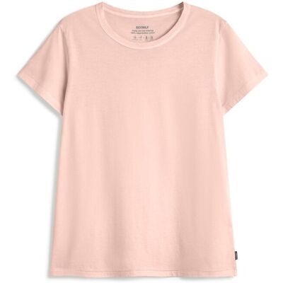 Ecoalf Camiseta de mujer de manga corta en algodón. (44) Rosa claro mujer Ecoalf Camiseta de mujer de manga corta en algodón. (44) Rosa claro mujer