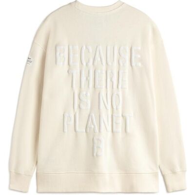 Ecoalf Sudadera de mujer de algodón con estampado puff en espalda. (40) Beige mujer Ecoalf Sudadera de mujer de algodón con estampado puff en espalda. (40) Beige mujer