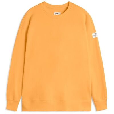 Ecoalf Sudadera de mujer de algodón con estampado puff en espalda. (38) Naranja mujer Ecoalf Sudadera de mujer de algodón con estampado puff en espalda. (38) Naranja mujer
