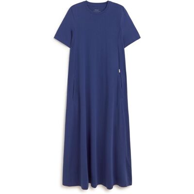 Ecoalf Vestido de corte holgado y cuello redondo. (38) Azul índigo mujer Ecoalf Vestido de corte holgado y cuello redondo. (38) Azul índigo mujer
