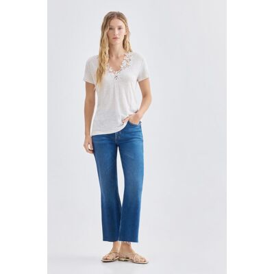Boss Pantalón largo ancho. (26) Azul mujer Boss Pantalón largo ancho. (26) Azul mujer